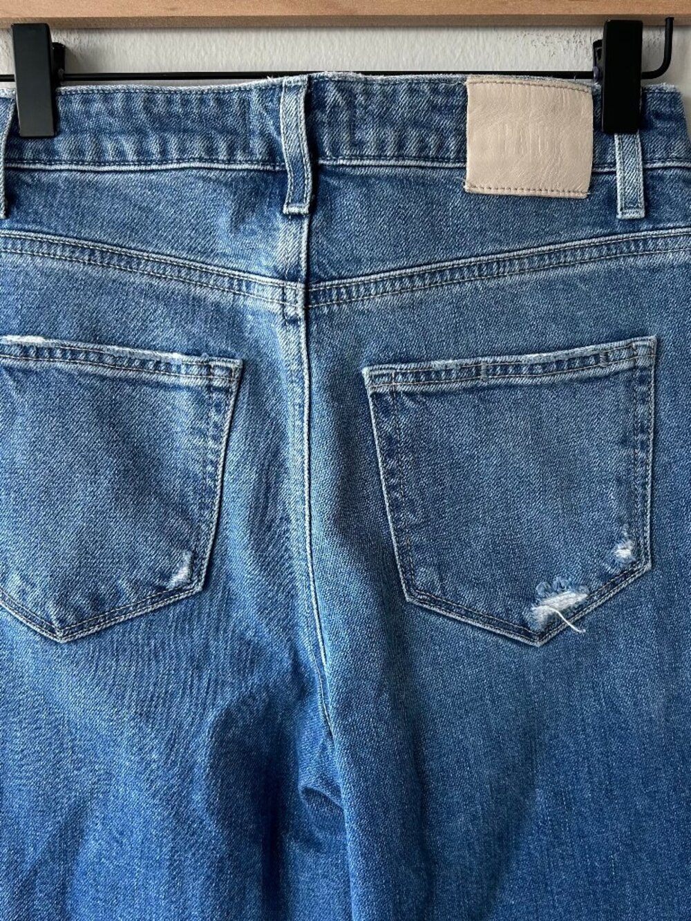 PAIGE Harper Ankle Jeans Women Size 24 High Rise Wide Leg Cropped Blue Denim - Picture 5 of 10